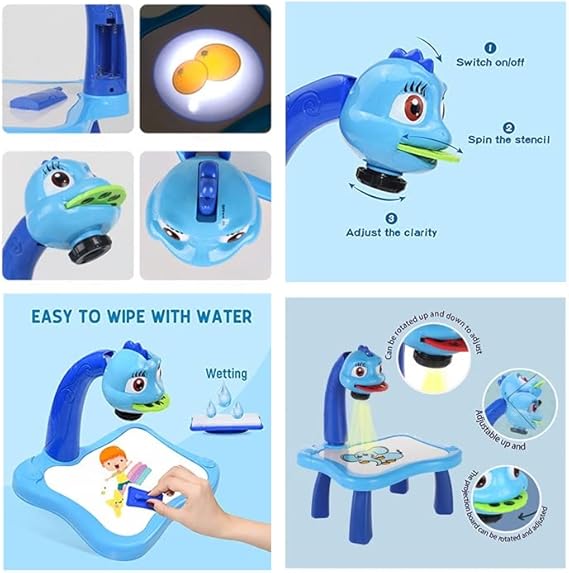 LED Projector Art Painting Table for Kids