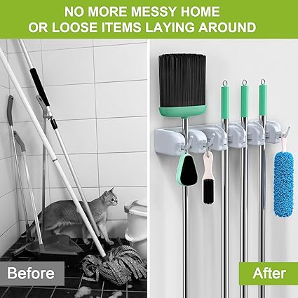 Brooms And Toiletries Organizer